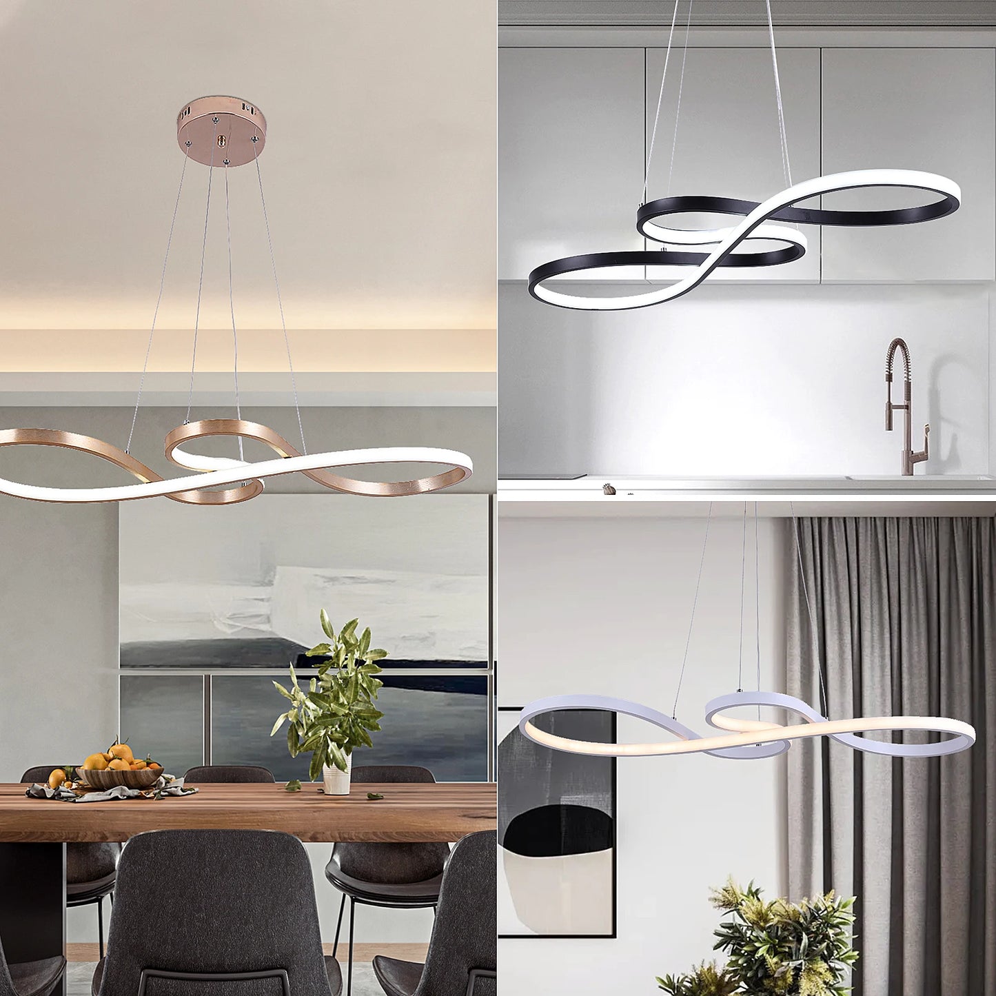 Modern Cord Pendant LED Chandelier Fixture