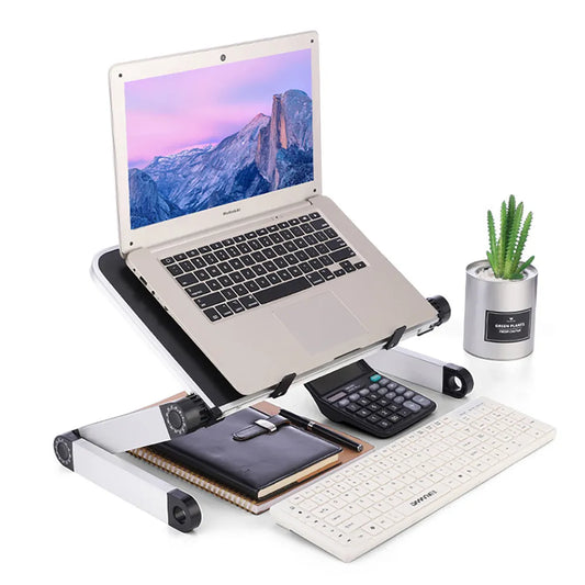 Portable Aluminum Ergonomic Adjustable Laptop Desk Stand