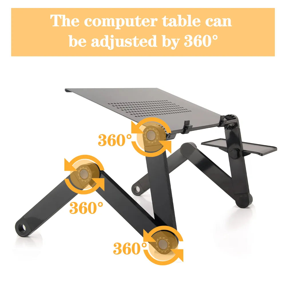 Portable Aluminum Ergonomic Adjustable Laptop Desk Stand