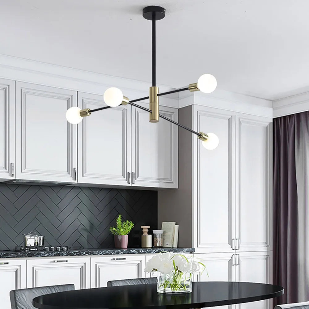 Modern Nordic Black LED Chandeliers