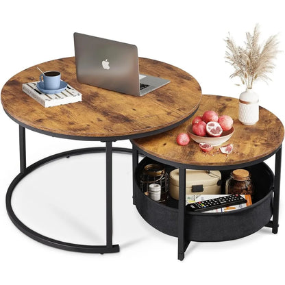 Small Circle Table With Storage for Small Space Dining Rooms