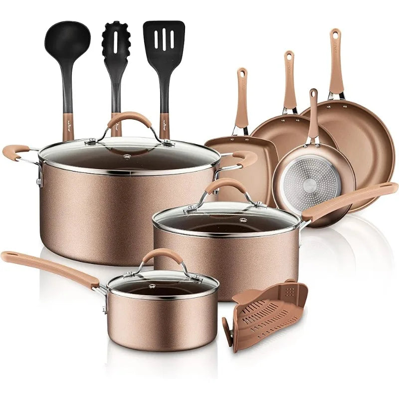 14 Non-stick Heat Resistant Cookware Set