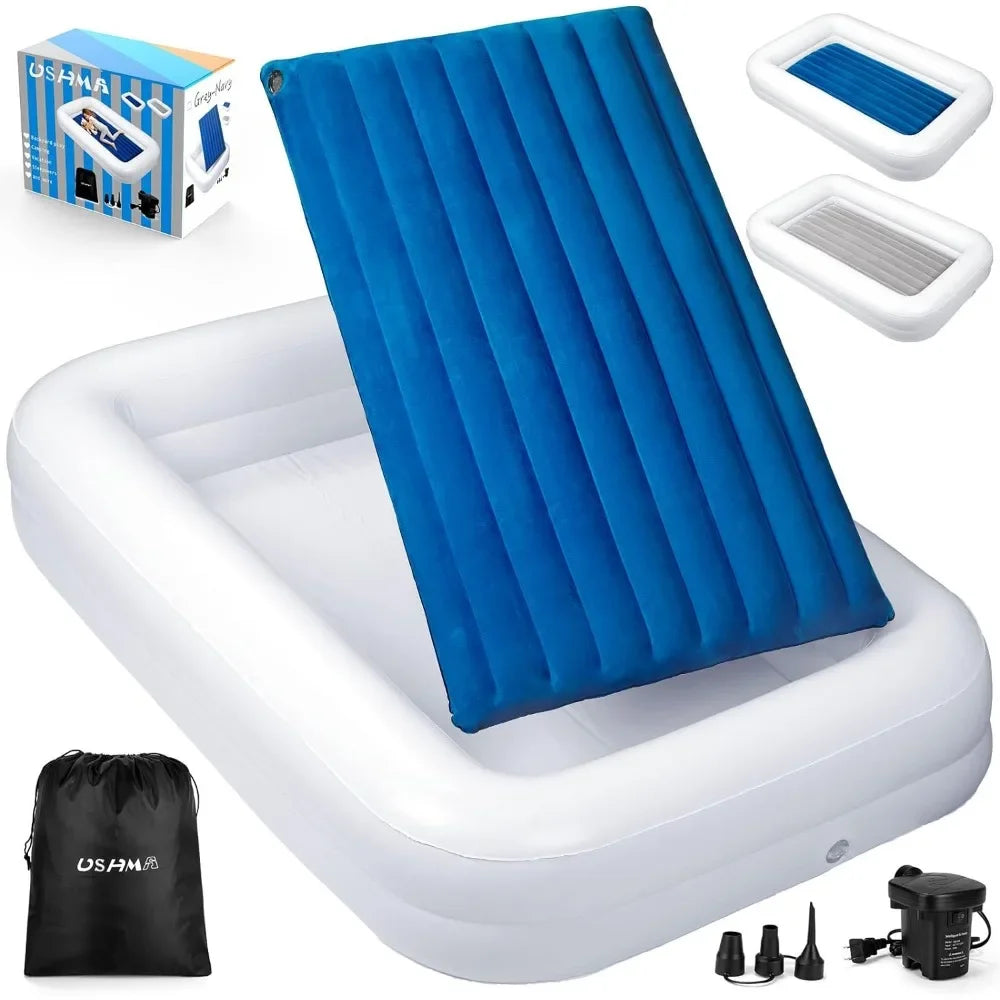 Inflatable Toddler Air Mattress with Sides