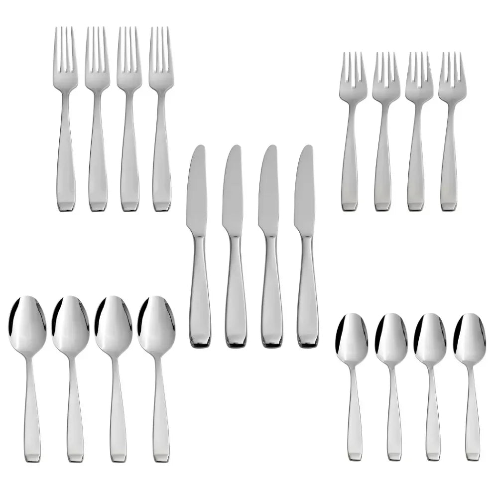 20-Piece Stainless-Steel Silverware Set