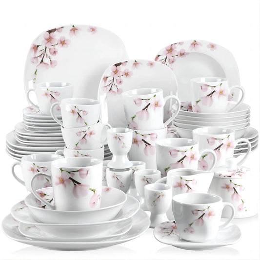 50/100-Piece Porcelain Dinner Set