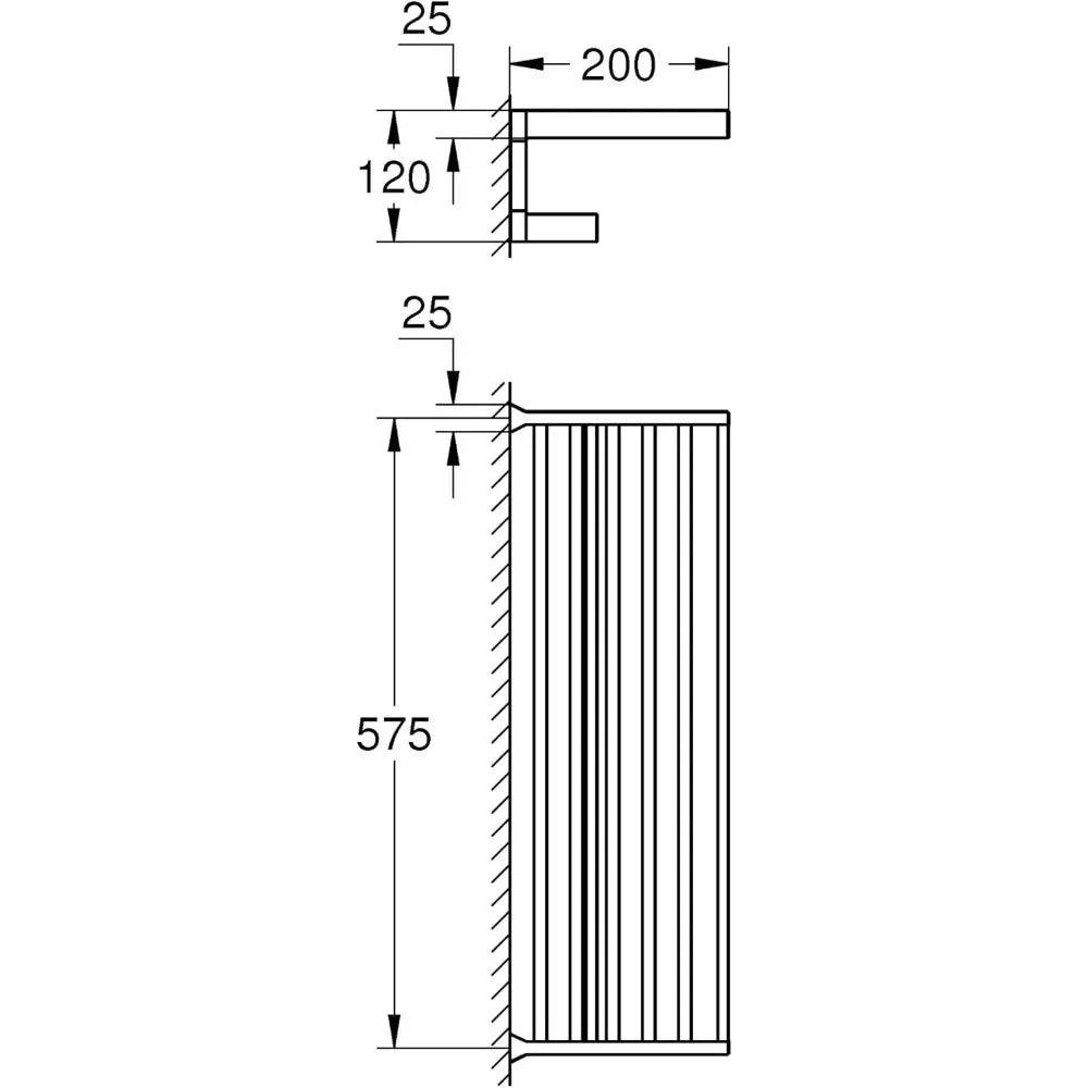 Polished Chrome Bathroom Multi-towel Rack