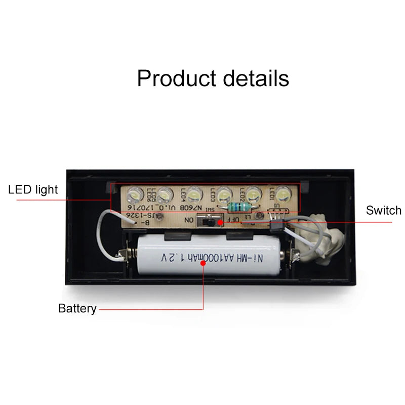 1/2PCS House Number Solar Led Light