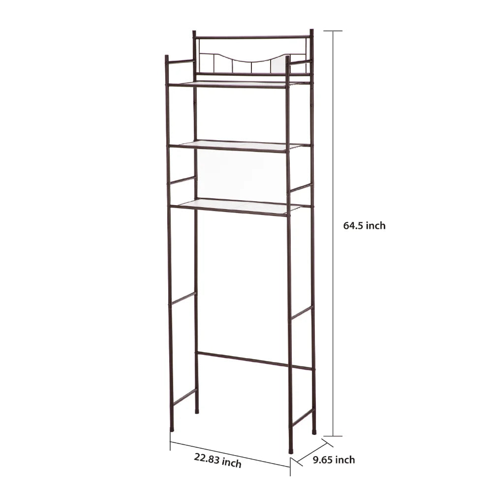 Over The Toilet Steel 3-Shelf Storage