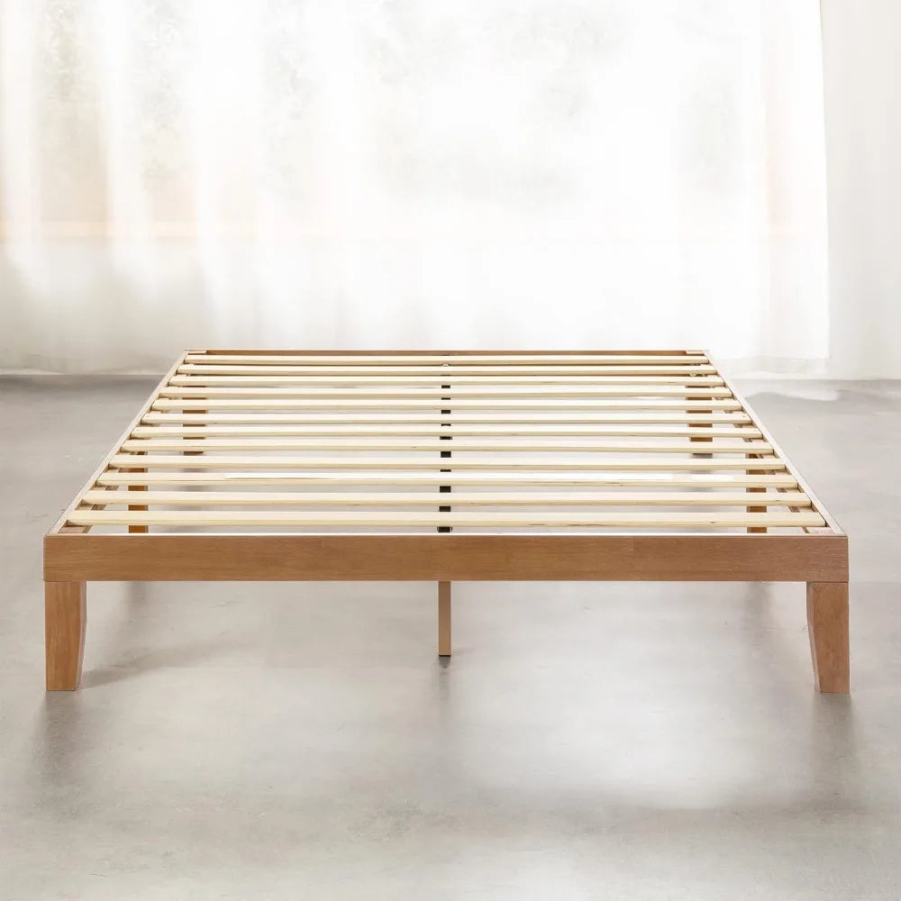 Multi-Size Solid Wood Platform Bed Frame