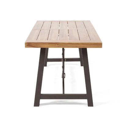 Modern Industrial Outdoor Dining Table