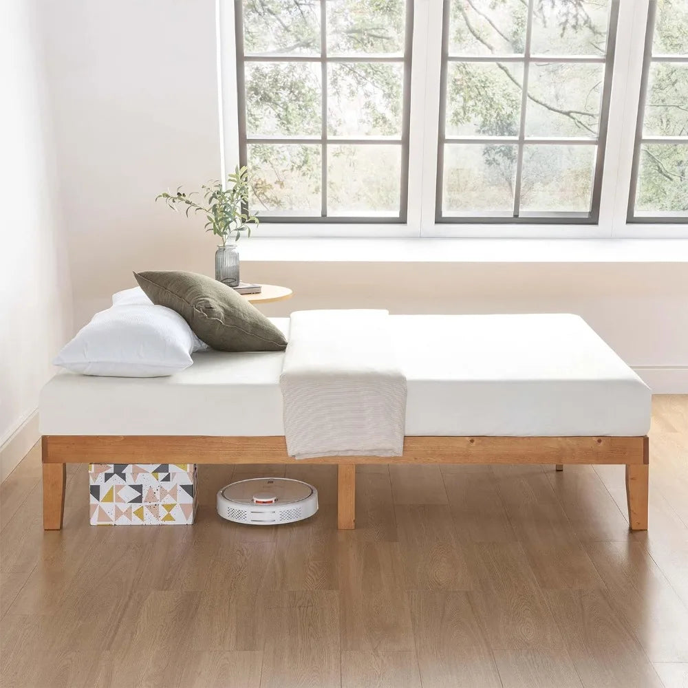 Multi-Size Solid Wood Platform Bed Frame