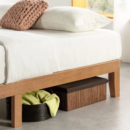 Multi-Size Solid Wood Platform Bed Frame