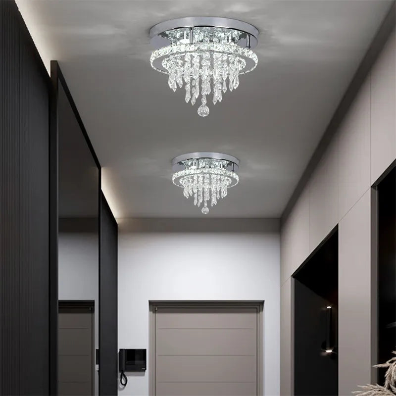 Luxury Crystal LED Hanging Chandelier Fixture