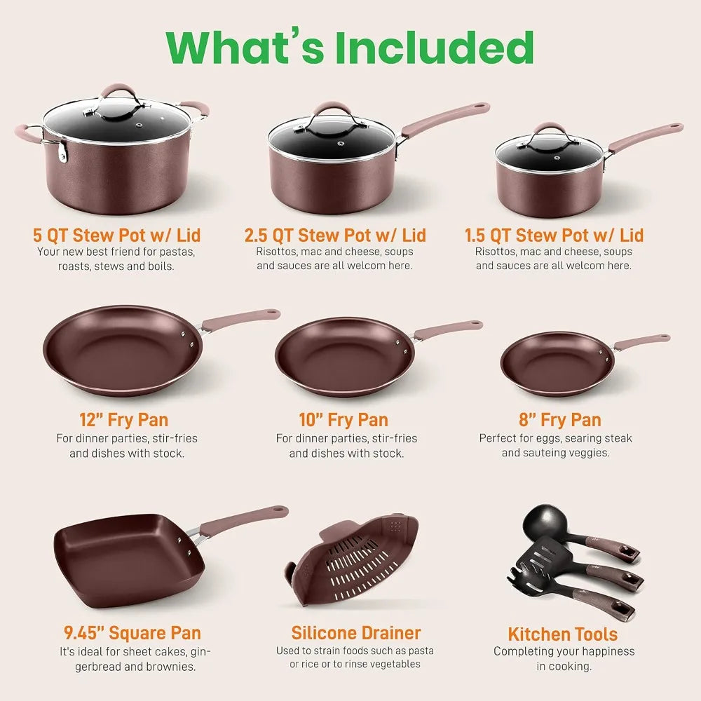 20-Piece Kitchenware Pots & Pans Set