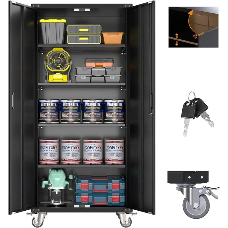 Heavy Duty Garage Cabinet with Lock – DecoratorsDreamDecor