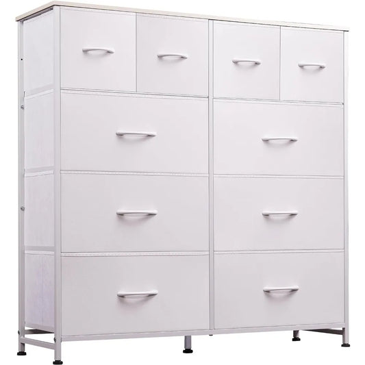 Fabric Style Dresser Storage Dresser with 10 Deep Drawers