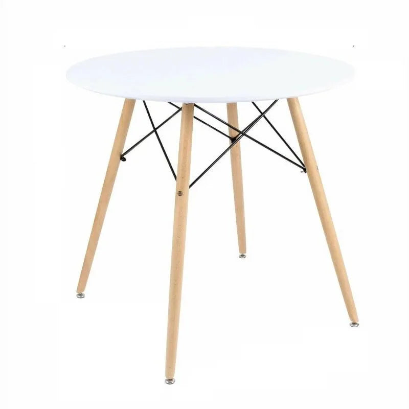 Round White Modern Dining Table 32